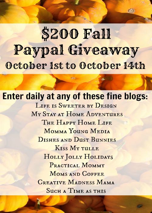 Fall Paypal Giveaway
