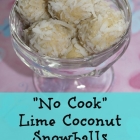 Lime Coconut Snowballs