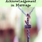 Acknowledgement in Marriage