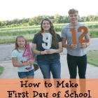 How to Make First Day of School Number Props