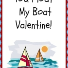 You Float My Boat Valentine Printable