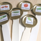 DIY Garden Marker Stakes with Free Labels