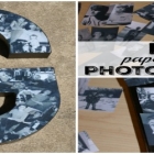 How to Make DIY Paper Mache Photo Letters