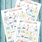 Weather Bingo Free Printable Cards