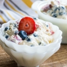 Weight Watchers Red, White and Blue Cheesecake Salad