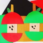 Popsicle Stick Apple Craft for Kids