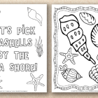 Seashell Coloring Pages