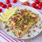 Air Fryer Salmon Recipe (with maple bacon!)