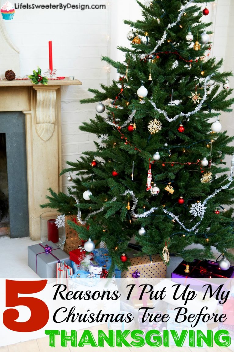 When should you put up your Christmas tree? There is some debate about putting your Christmas tree up before Thanksgiving! Take a look at some fun reasons to put up your Christmas tree EARLY!!