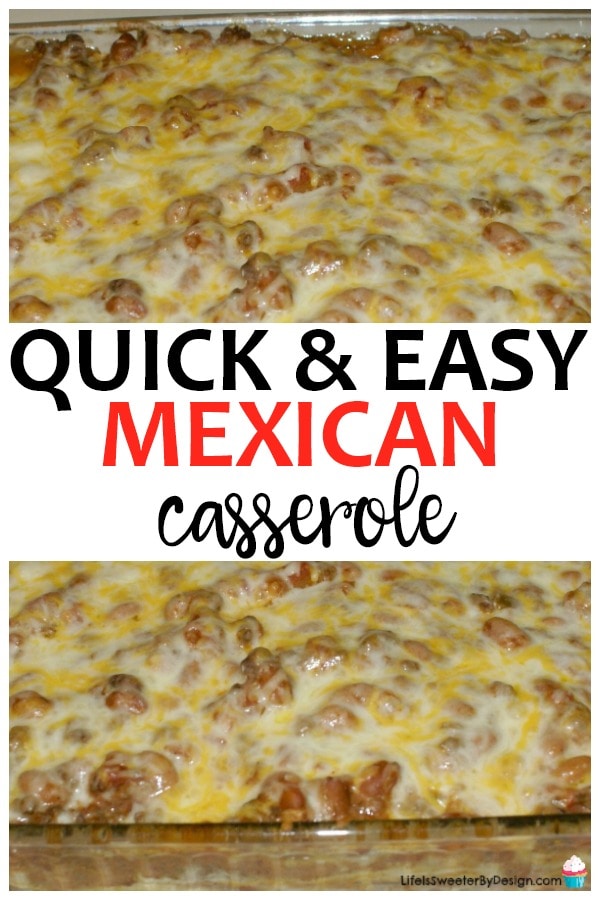 Easy Mexican Casserole will become a favorite dinner recipe! This easy recipe is easy to adapt for picky eaters too! 