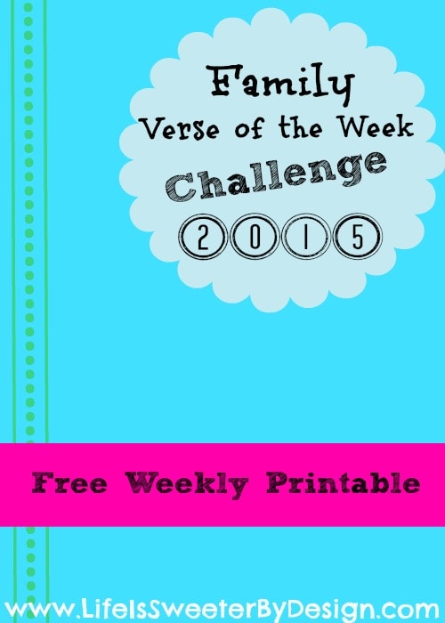 Bible Verse Weekly Challenge