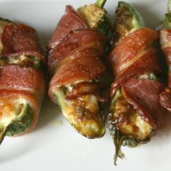Bacon Wrapped Sausage Jalapeno Poppers