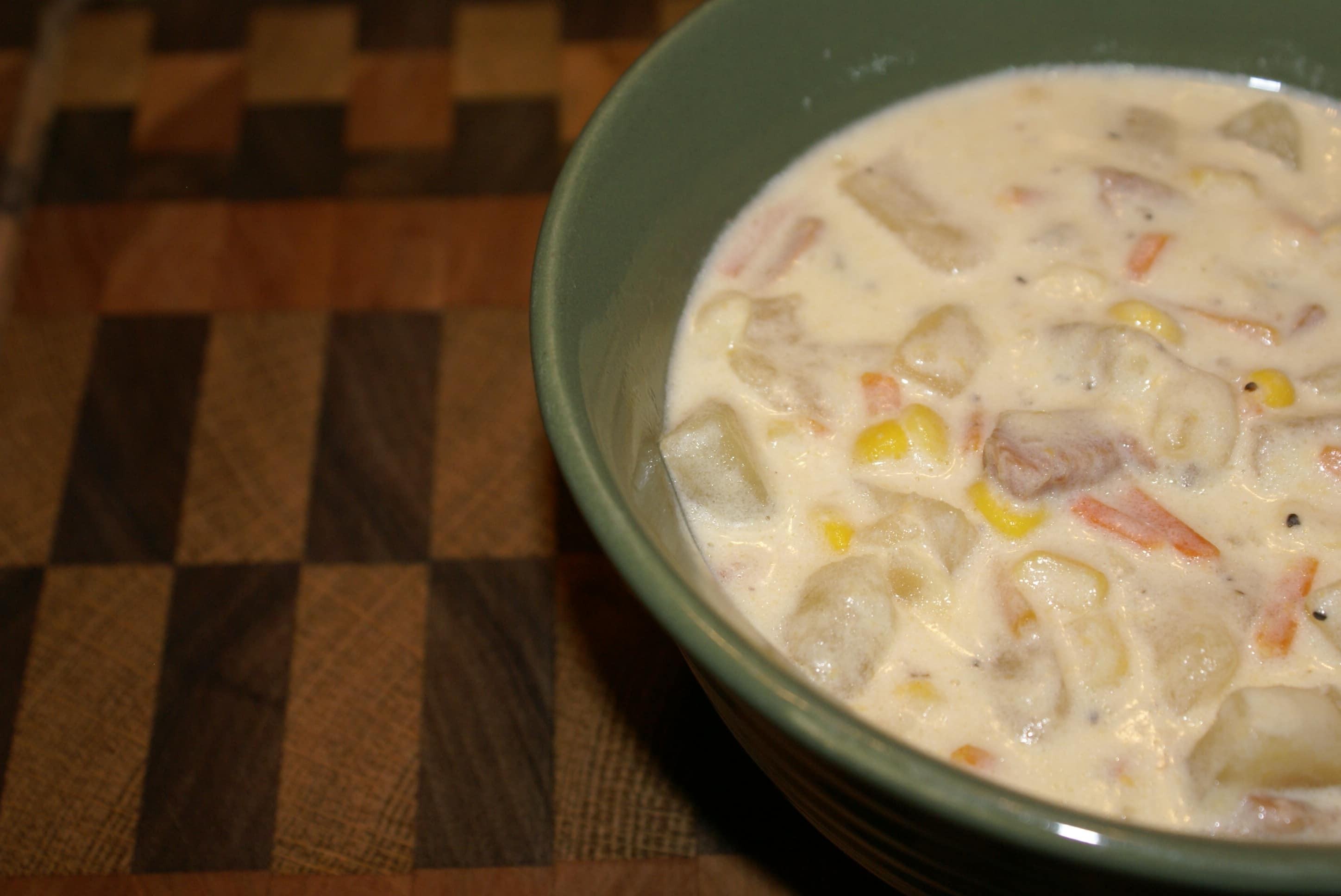 crock pot ham and potato chowder