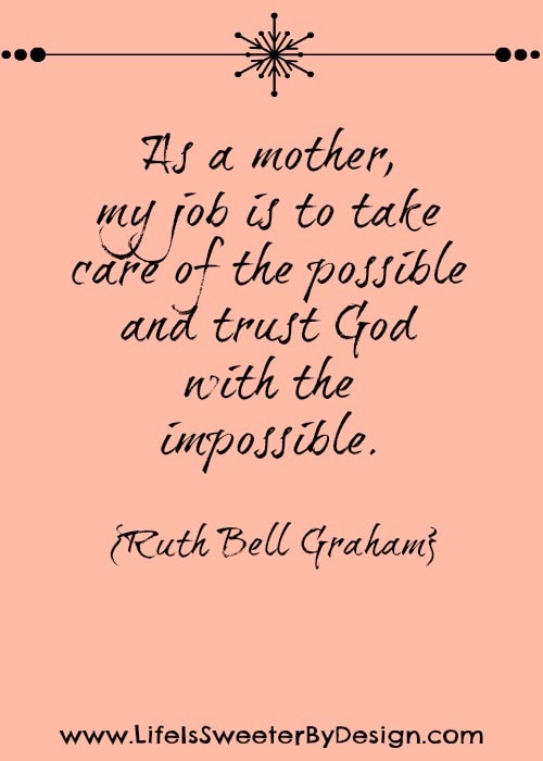 My job as a mother quote