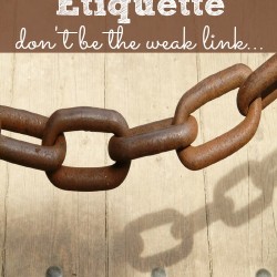 link party etiquette