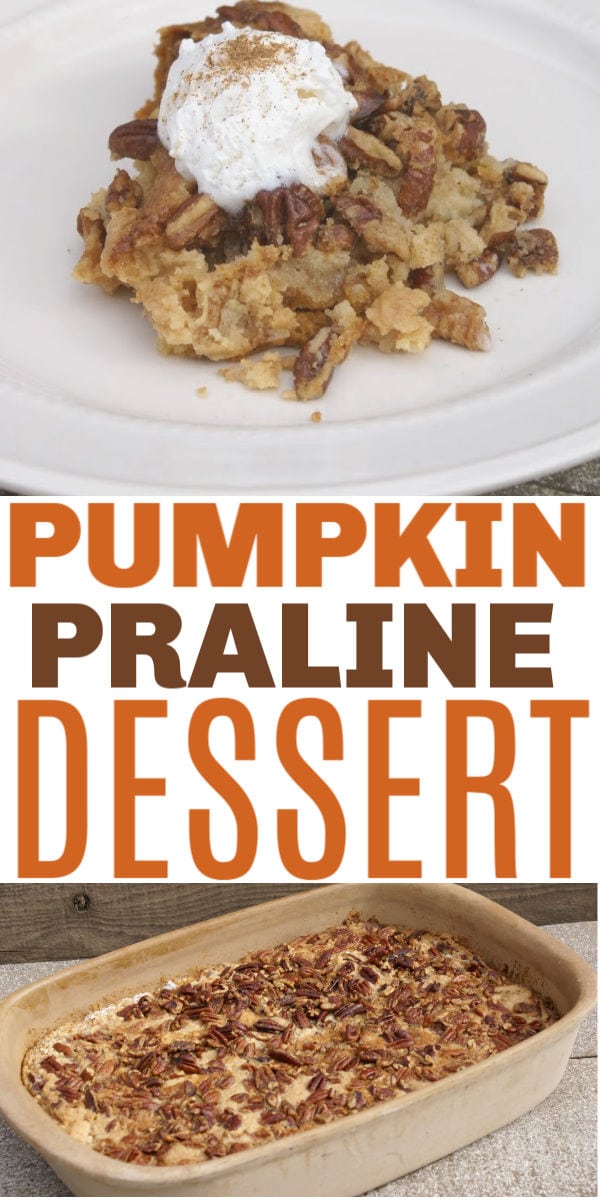 pumpkin praline dessert