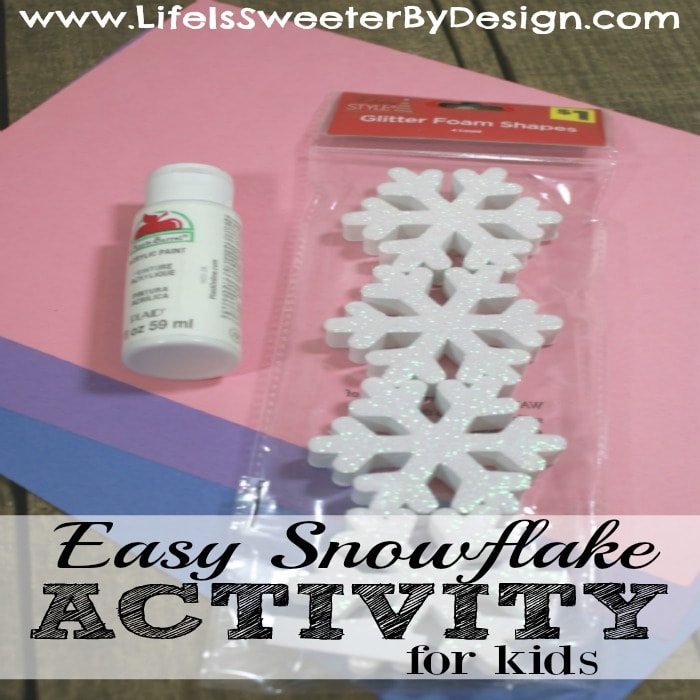 Snowflake Song and Snowflake Activity for Kids - Life is Sweeter By Design