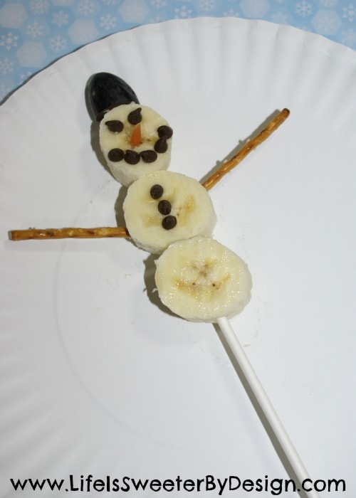 Banana Snowmen Snack