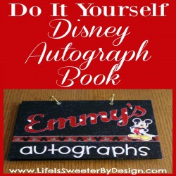 Disney autograph book