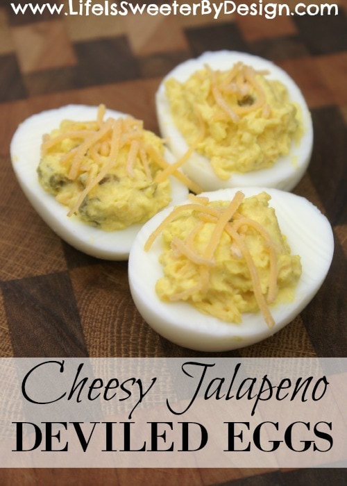 cheesy jalapeno deviled eggs