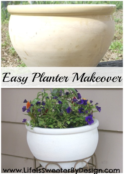 easy planter makeover