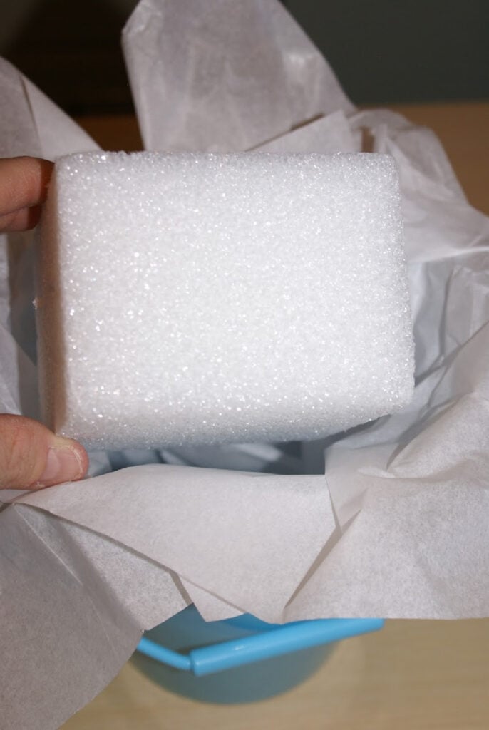 piece of styrofoam