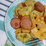 spicy sausage tortellini bake