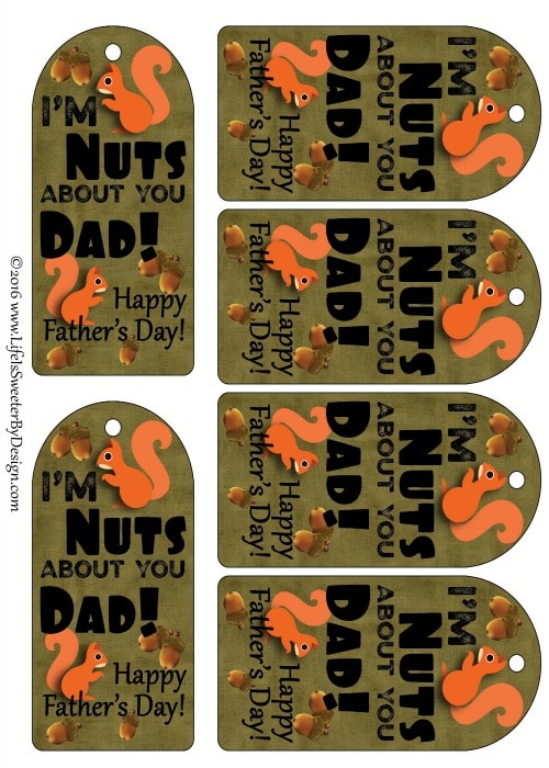 I am nuts about you dad