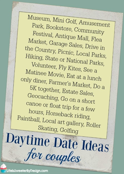 daytime date ideas