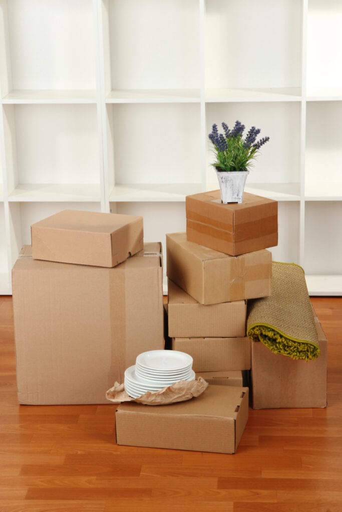 packed boxes ready to move