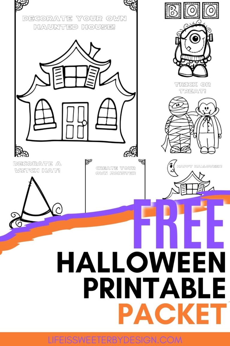 Free Halloween Printables Pack - Life is Sweeter By Design