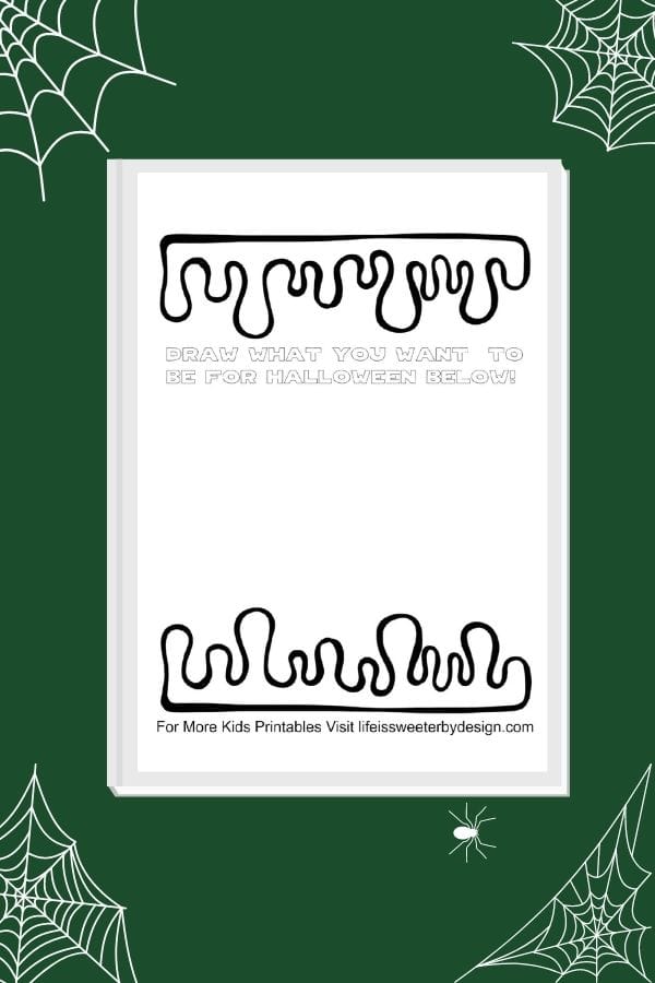 free draw your costume printable