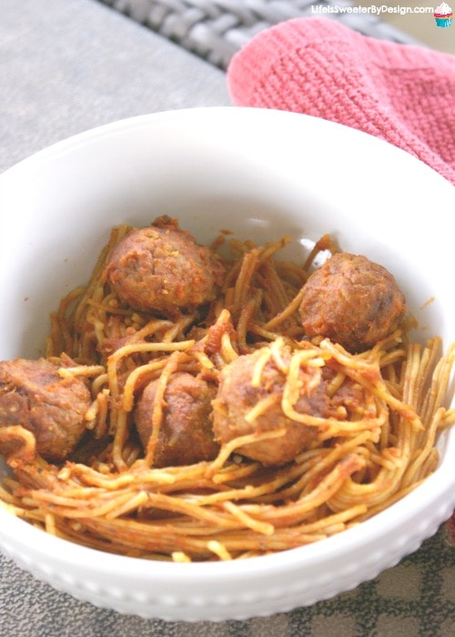 pressure cooker spaghetti and meatballs
