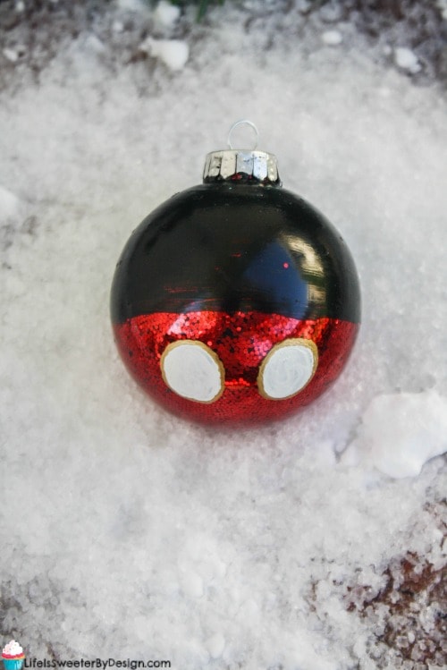 DIY Mickey Mouse Christmas Ornament