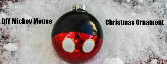 DIY Mickey Mouse Christmas Ornament