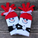 Microwave Popcorn Snowman Wrapper Craft