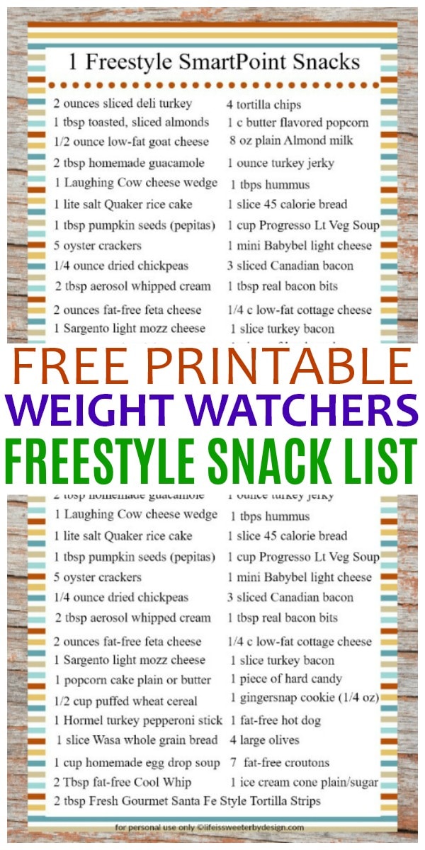 snack ideas for Weight Watchers