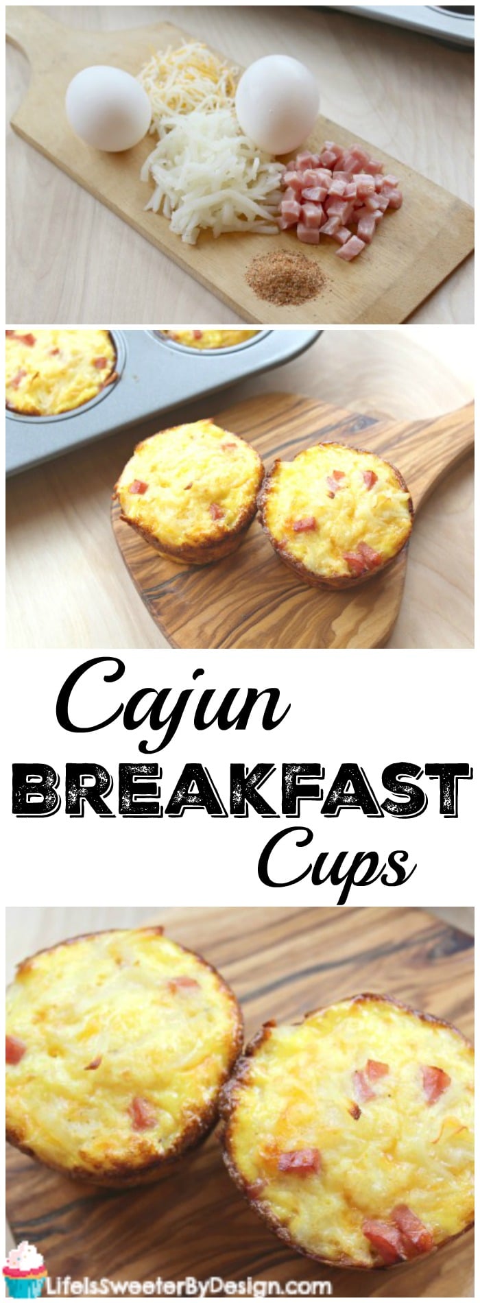 Cajun Breakfast Cups have only 5 ingredients and are packed with protein and flavor! This simple breakfast recipe will be a huge hit! #ad #ScrubMyWay #TeamSponge