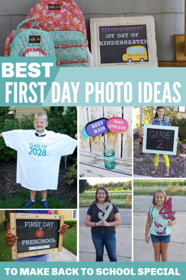best first day of school photo ideas