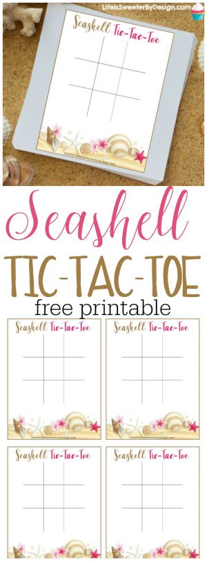 Seashell Tic Tac Toe - Life is Sweeter By Design
