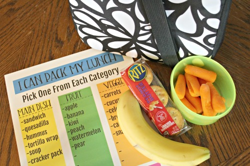 teach kids to pack their own lunch
