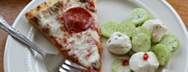 mozzarella and cucumber salad