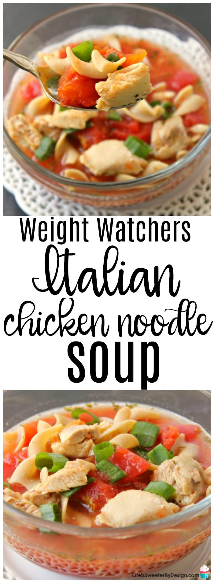 Weight Watchers Italian Chicken Noodle Soup recipe is filling and delicious plus only 5 SmartPoints per cup! This Weight Watchers dinner recipe is comfort food in a bowl plus EASY and healthy!