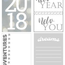2018 Project Life Pocket Cards Free Printables