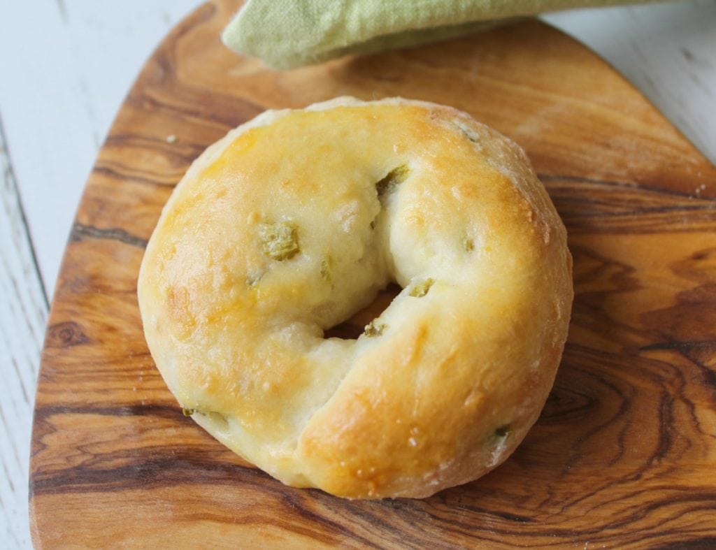 Weight Watchers 2 ingredient bagels with jalapenos