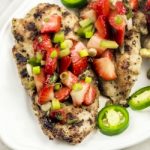 Weight Watchers Chicken with Strawberry Balsamic Salsa