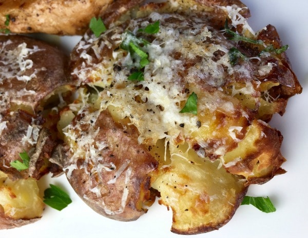 Asiago Cheese Crash Hot Potatoes