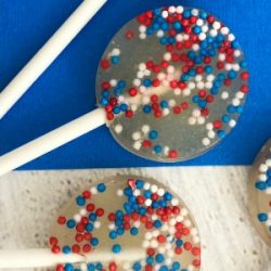 easy DIY patriotic lollipops