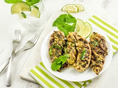 Weight Watchers grilled mojito BBQ chicken
