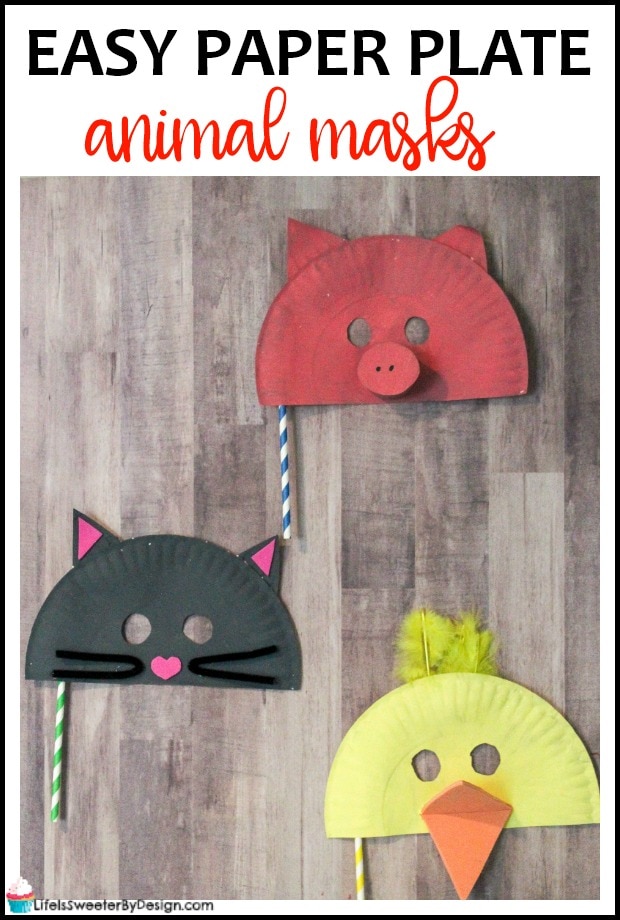 Paper Plate Mask Craft for Kids - Life is Sweeter By Design